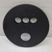 Kronenbach Smart Push rozeta do baterii wannowo-prysznicowej czarny mat ZPIA138NOKB