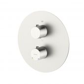 Oltens Katla bateria wannowo-prysznicowa termostatyczna podtynkowa nikiel 34600910