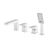 Omnires Fresh bateria nawannowo-prysznicowa 4-otworowa chrom FR7132CR