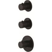 Paffoni Modular Box bateria wannowo-prysznicowa podtynkowa termostatyczna czarny mat MDE018NO