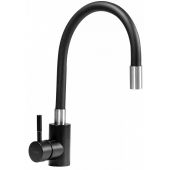 Rea Clever bateria kuchenna stojąca chrom/czarny REA-B5698