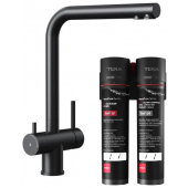 Zestaw Teka Uni bateria kuchenna do filtra wody stojąca czarna z filtrem podzlewozmywakowym (116030085, 118510001)