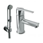 Tres Lex-Tres bateria umywalkowa ze słuchawką typu bidetta stojąca chrom 1.81.113