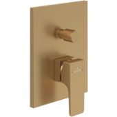 Villeroy & Boch Architectura Square bateria wannowo-prysznicowa podtynkowa Brushed Gold TVS12500300076