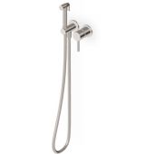 Zucchetti Pan S bateria bidetowa z zestawem prysznicowym podtynkowa  Brushed Nickel ZPA417.C3