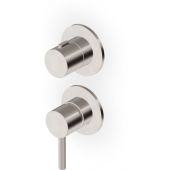 Zucchetti Pan S bateria wannowo-prysznicowa podtynkowa nikiel szczotkowany ZPA778.C3