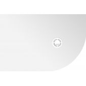 Polysan Flexia brodzik 120x80 cm półokrągły lewy biały 91281