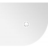 Polysan Flexia brodzik 100x90 cm półokrągły lewy biały 91321