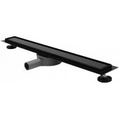 Rea Neo&Pure Black Pro odpływ liniowy 50 cm z kołnierzem czarny mat REA-G0999