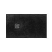 Roca Terran brodzik 140x80 cm prostokątny kompozyt Stonex czarny AP10157832001400