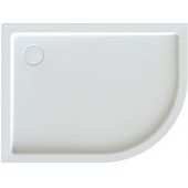 Sanplast Free Line brodzik 80x100 cm półokrągły asymetryczny BP-L/FREE lewy biały 615-040-1760-01-000