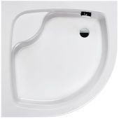 Outlet - Sanplast Eko Plus BPzs-a/EKOPLUS brodzik 80x80 cm półokrągły biały 615-131-0620-01-000