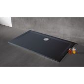 Sanplast Space Mineral B-M/SPACE SY brodzik 120x75 cm prostokątny szary łupek 645-290-0250-51-000