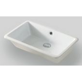 Art Ceram Gea umywalka 53x34,5 cm podblatowa prostokątna biała GEL00101;00