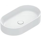 Catalano Zero umywalka 50x35 cm owalna nablatowa biała 0122500001