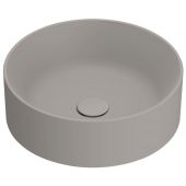 Catalano Zero umywalka 40x40 cm okrągła nablatowa Tortora Satinato 0123400032