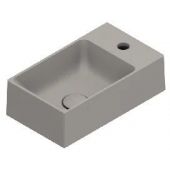 Catalano Premium umywalka 40x23 cm prostokątna ścienna Tortora Satinato 0220411032