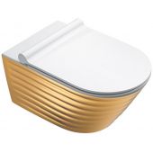 Catalano Classy Gold & Silver miska WC wisząca NewFlush złoty/biały 1VS55RZEBO