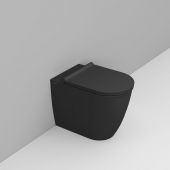 Ceramica Dolomite Mayka miska WC stojąca bez kołnierza czarny mat D483181