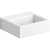 Clou Flush umywalka 28x27 cm prostokątna ścienna-nablatowa biała CL/03.13011