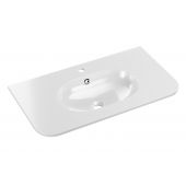Comad Pure umywalka 80x46 cm półokrągła meblowa biała PURE WHITE GLOSS UM 80-46