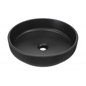 Comad River 1 umywalka 40x40 cm okrągła nablatowa czarny mat RIVER 1 BLACK MATT UN 40 ( E-6595 )