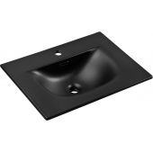 Comad Sky umywalka 61x46 cm prostokątna meblowa czarna SKY 1 BLACK MATT 60 DP ( E-8099-60 )