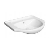 Defra Roberto umywalka 40x34 cm półokrągła meblowa biała 1528