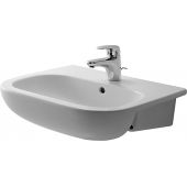 Duravit D-Code umywalka 55x44 cm półblatowa półokrągła biała 0339550000