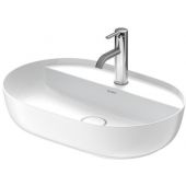 Duravit Luv umywalka 60x40 cm nablatowa owalna biała/biały jedwabny mat 0380602600