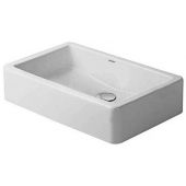 Duravit Vero umywalka 60x38 cm nablatowa prostokątna WonderGliss biała 04556000001