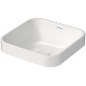 Duravit Happy D.2 Plus umywalka 40x40 cm nablatowa szlifowana kwadratowa biała 2359400000