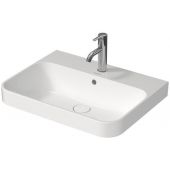 Duravit Happy D.2 Plus umywalka 60x46 cm nablatowa szlifowana prostokątna WonderGliss biała 23606000601