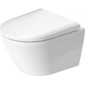 Zestaw Duravit D-Neo Compact miska WC wisząca Rimless WonderGliss z deską wolnoopadającą biała (25880900001, 0021690000)