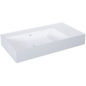 Elita Level umywalka 80,5x45,5 cm prostokątna ścienna lewa white/stone matt RE041461216040