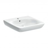 Geberit Selnova Comfort umywalka 65,5x55 cm prostokątna ścienna dla niepełnosprawnych biała 500.188.01.7