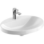 Geberit Variform umywalka 60x48 cm wpuszczana owalna KeraTect biała 500.727.00.2