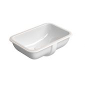 GSI Pura umywalka 50x35 cm prostokątna podblatowa biała 724711