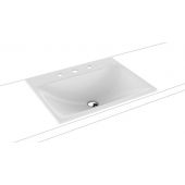 Kaldewei Silenio umywalka 60x46 cm wpuszczana prostokątna model 3037 biała 907706273001