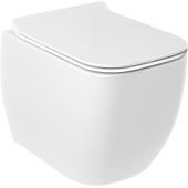 Kludi Resa C miska WC wisząca bez kołnierza ze spłukiwaniem wirowym biały połysk 28WCW0243