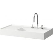 Laufen Kartell umywalka 90x46 cm ścienna prostokątna lewa biała H8103390001111