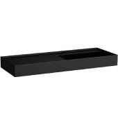Laufen Kartell umywalka 120x46 cm prostokątna ścienna czarny mat H8133337161121