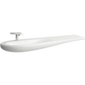 Laufen Il Bagno Alessi umywalka 160x50 cm ścienna lewa Laufen Clean Coat biała H8149714001041