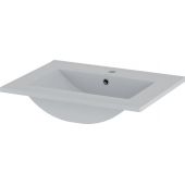Megstyl Sona umywalka 61x46,5 cm prostokątna wpuszczana biała 3191