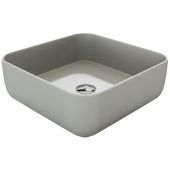 Massi Alizma umywalka 39 cm nablatowa kwadratowa szary mat MSU-0009-MG