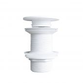 Oltens Kalla korek umywalkowy okrągły klik klak bez przelewu G 1 1/4 LavaForm biały 05201000