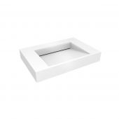 Oltens Stila umywalka 80x45 cm ścienna LavaForm biały połysk 40001000