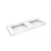 Oltens Stila umywalka 120x45 cm ścienna LavaForm biały połysk 40004000