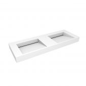 Oltens Stila umywalka 140x45 cm ścienna LavaForm biały mat 40005900