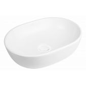 Oltens Hamnes umywalka 47,5x34 cm nablatowa owalna z powłoką SmartClean biała 40809000